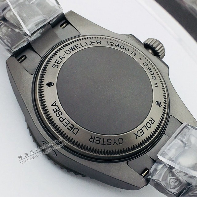 勞力士Deepsea手錶 Rolex深度槍色磨砂鋼面男士腕表  gjs2137